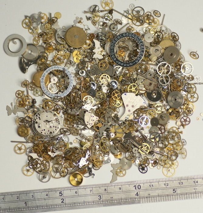 50g Watch Parts Sculptures Modelling Models Dioramas Sculpting Cogs Gears Art