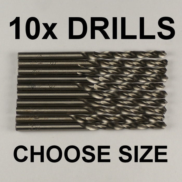 10x Drill bits HSS choose size 1 2 3 4mm drills bit jewellers clockmakers Tools