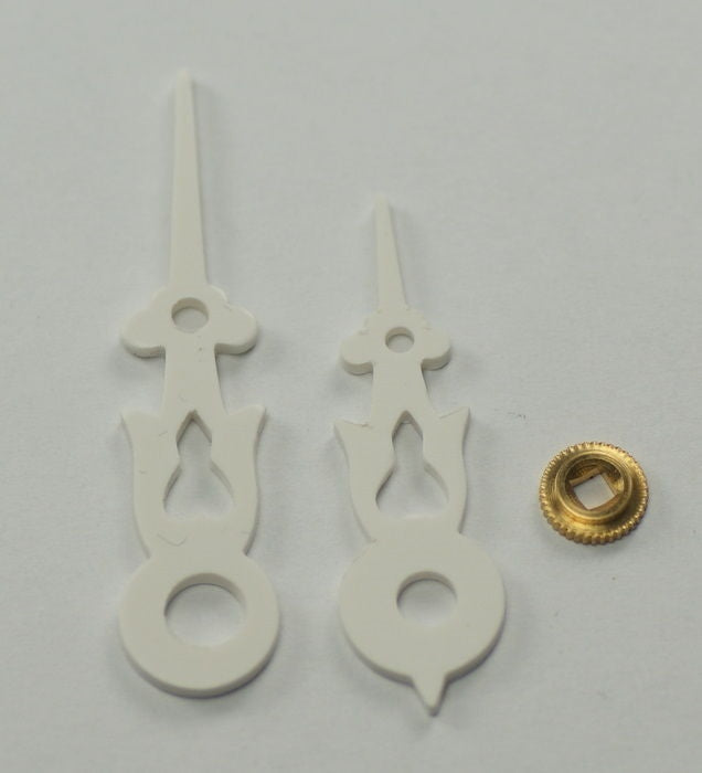 Cuckoo clock dial hands squared brass collet select size clocks parts repairs