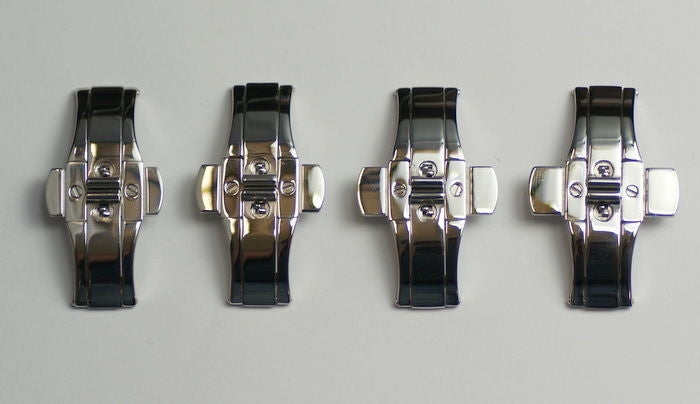 Butterfly watch buckle clasp deployment mens metal bands button strap/bracelet