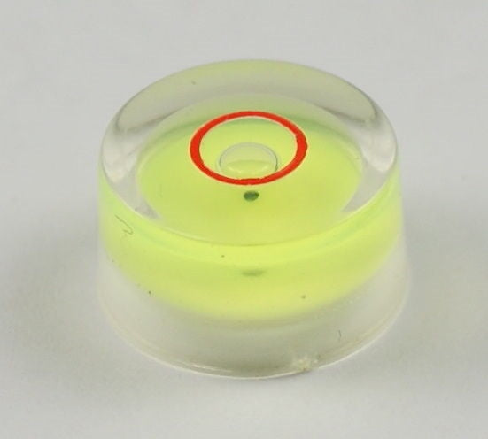 Spirit level SMALL TINY round miniature 15mm dia  bulls eye vial jewellers tool