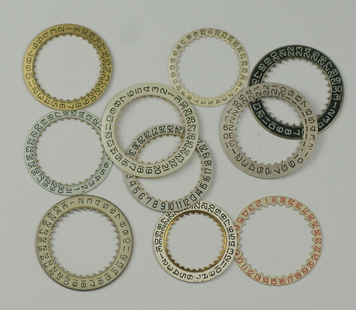Chapter date ring dials assortment x12 Steampunk watchmakers repairs watch parts