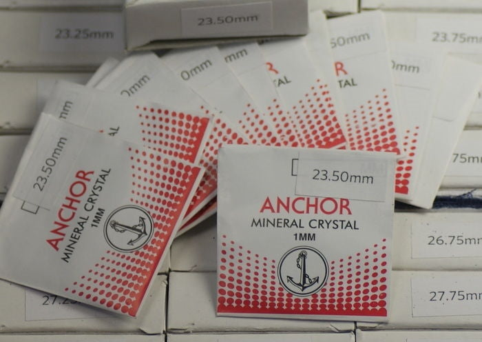 1x Mineral glass watch crystal 18mm - 23mm FLAT 1mm crystals repairs parts NEW