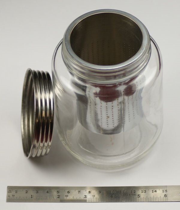 Cleaning container holed metal clean jar solution parts jewellers watchmakers