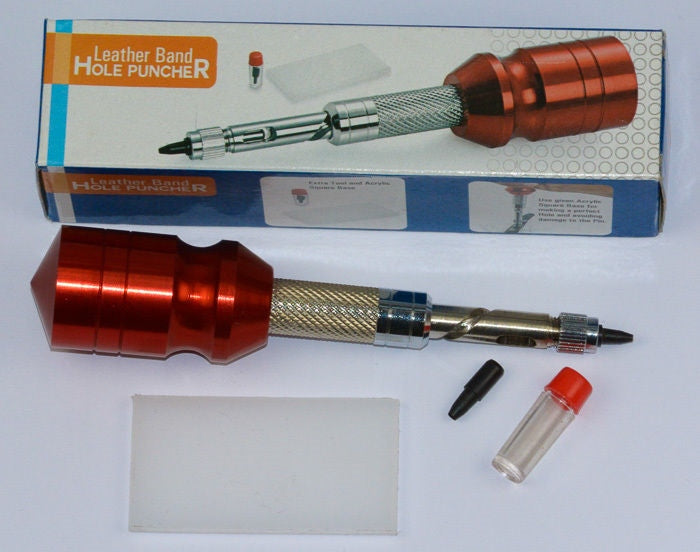 EASY HOLE PUNCH TOOL FOR LEATHER WATCH STRAPS making holes bands strap buckle