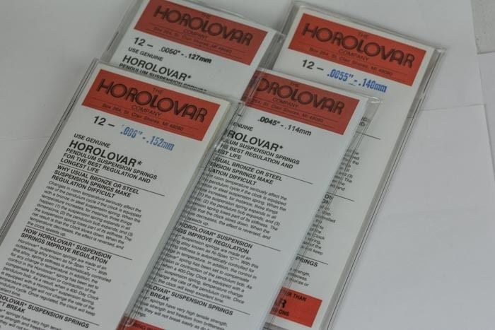 12 HOROLOVAR clock Suspension Springs 400 Day Anniversary pendulum spring clocks