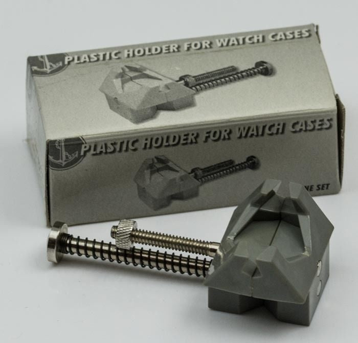 Watch movement case holder spring action repair tools clamp vice watchmakers new