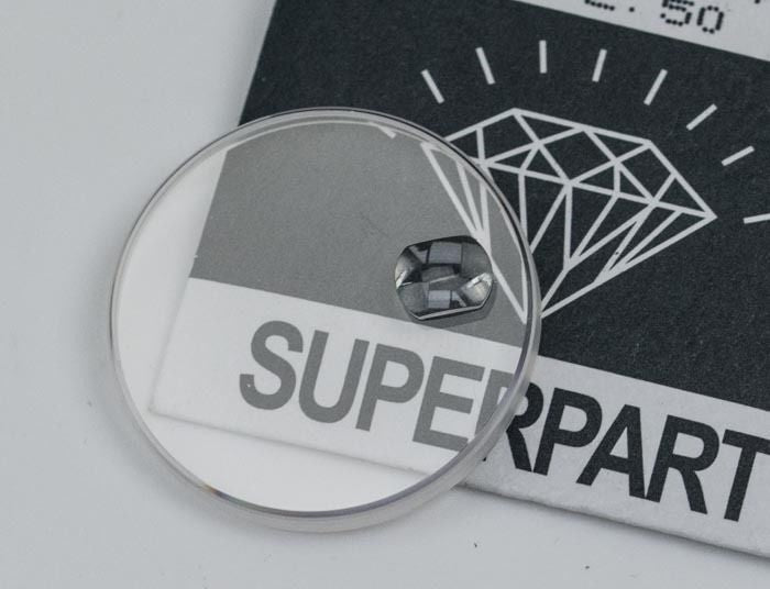 Sapphire watch crystal for Rolex cyclops 30.4mm glass part 25.295C replacement