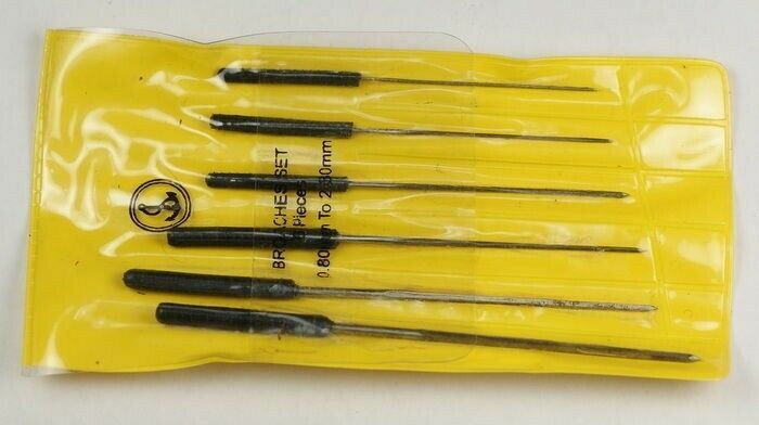 Broaches set x6 clockmakers Jewelllers & watchmakers broaching tools repairs new