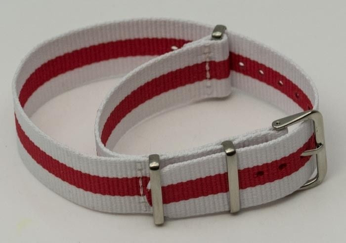 UK English St George Military Watch Strap Mens Nylon Divers Army Tough Band