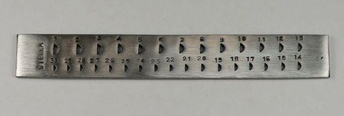 NEW jewellers drawplate HALF CIRCLE 30 holes draw plate jewellery making crafts