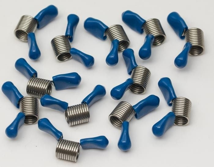 12 Large Bead Stoppers stringing beads craft jewellery necklace holding clamp