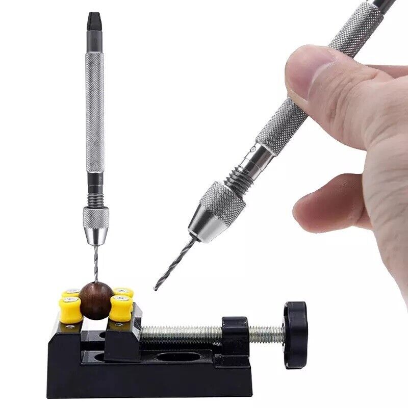 Set Pin Vices For Twist Drills Watch Jewellery Repairs Vice Chuck Collets Steel
