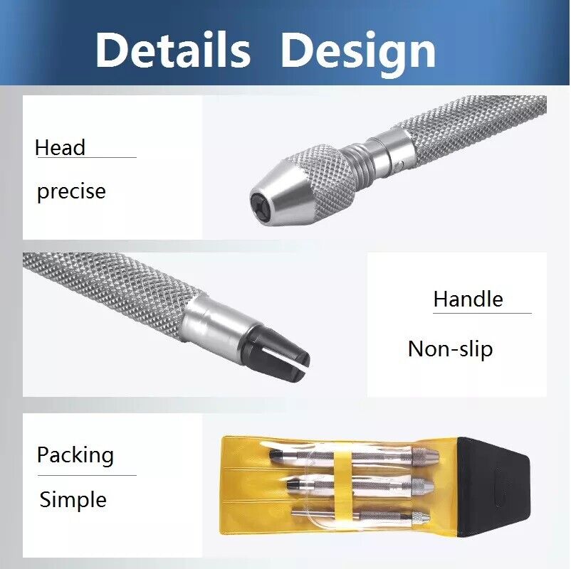Set Pin Vices For Twist Drills Watch Jewellery Repairs Vice Chuck Collets Steel