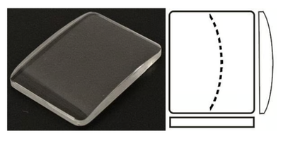 Watch Glass Crystal for Casio Square Rectangular Domed Mineral From 15.5-32.4mm