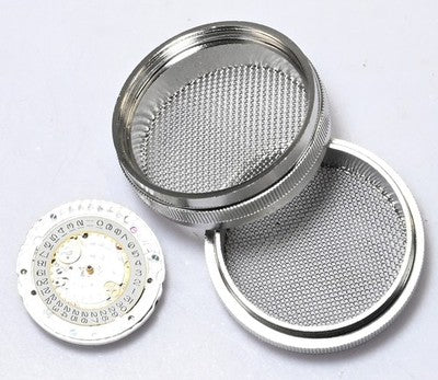 Ultrasonic Cleaning Basket 40mm Container Mesh Parts Holder Watch Jewellery UK