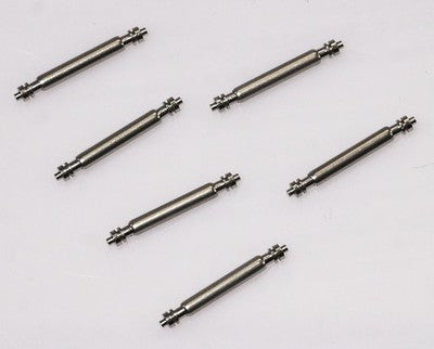 6x Fat Rolex Style Spring Bars 1.78mm Shouldered Double Flange 12-17mm Steel UK