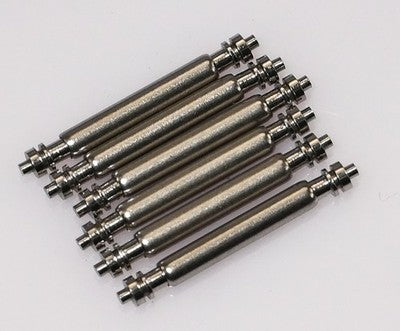 6x Fat Rolex Style Spring Bars 1.78mm Shouldered Double Flange 12-17mm Steel UK