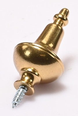 Solid Brass Clock Finial Urn Style 19mm Mantel Bracket Carriage Case Ornament
