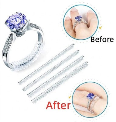 Ring Size Adjuster Reducer Clear Spiral Coil 3mm & 5mm 10cm Invisible UK