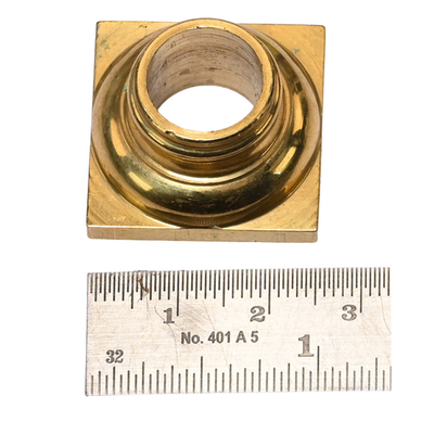 2x Brass Mantle Clock Pillar Caps Base Case Decor Ornamental Repair Parts UK