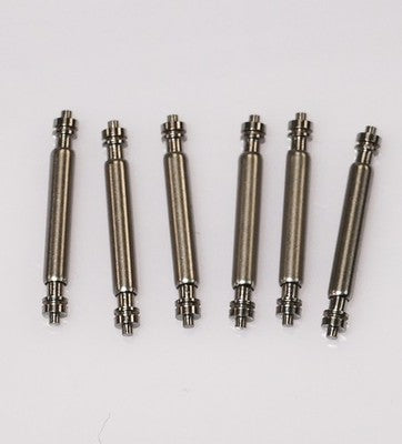 6x Fat Rolex Style Spring Bars 1.78mm Shouldered Double Flange 12-17mm Steel UK