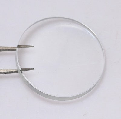 1.5mm Domed Flat Bottom Mineral Watch Crystal 1.5mm Thick 23–50mm Single Dome