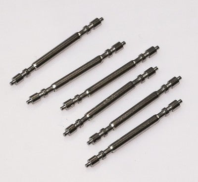 6x Fat Spring Bars 18-22mm Double Flange for Rolex Submariner GMT Datejust Steel
