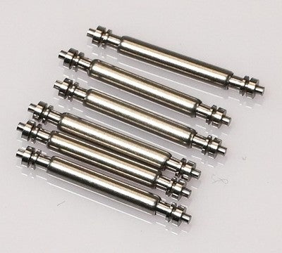 6x Fat Rolex Style Spring Bars 1.78mm Shouldered Double Flange 12-17mm Steel UK