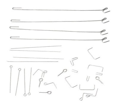 Cuckoo Clock Activating Wire Assortment 30pc Steel 8-120mm Bellow Lift Repair
