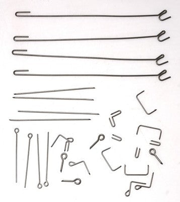 Cuckoo Clock Activating Wire Assortment 30pc Steel 8-120mm Bellow Lift Repair