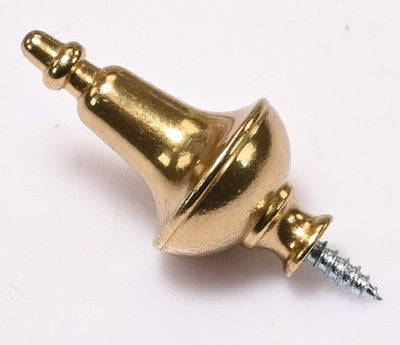 Solid Brass Clock Finial Urn Style 19mm Mantel Bracket Carriage Case Ornament