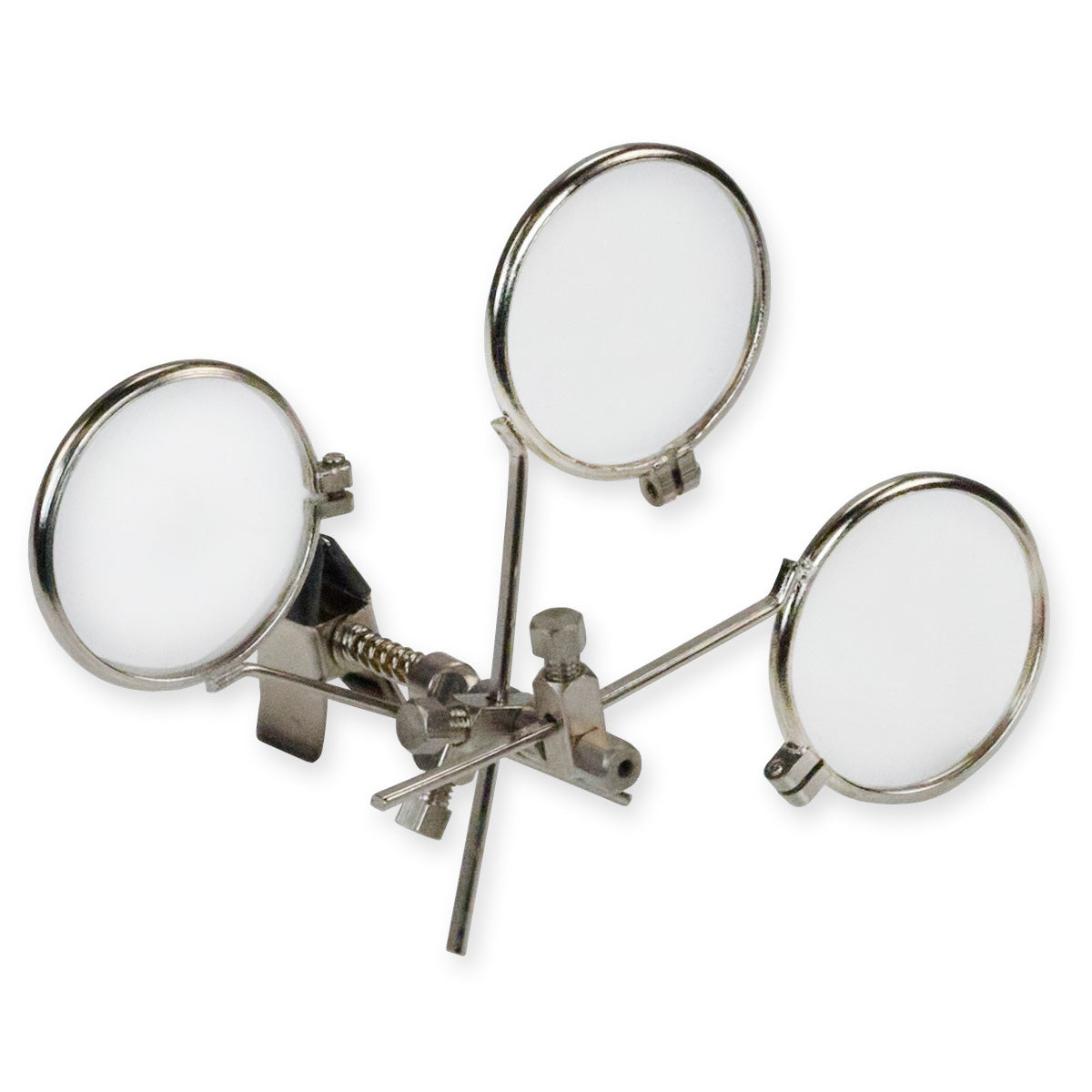 Loupe Glasses Clip On Triple Lens 3.3x Magnifier Eyeglass Jewellers Watch Repair