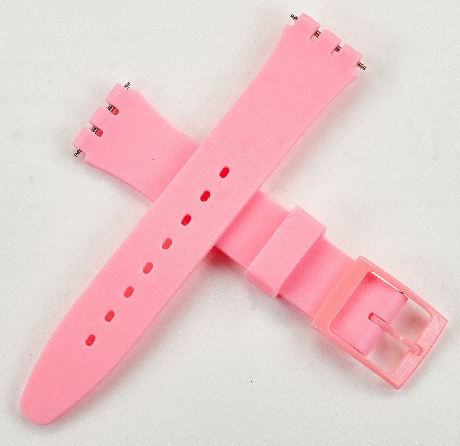 17mm Silicone Rubber Swatch Watch Strap Soft Band Replacement 18 COLOURS New