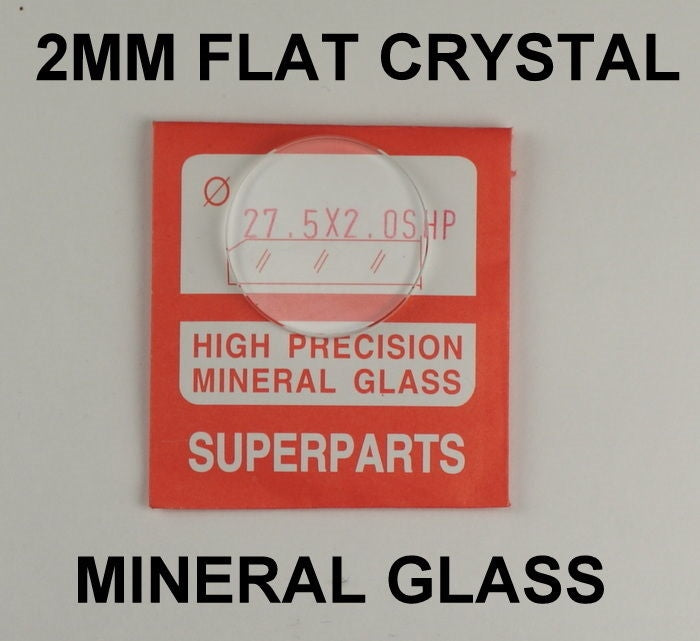 2mm watch glass crystal 30mm - 32mm flat mineral glasses crystals repairs part