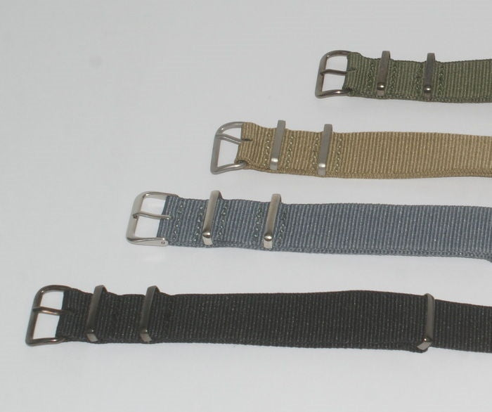 NYLON mens military/divers watch strap 16mm 18mm 20mm 22mm army band