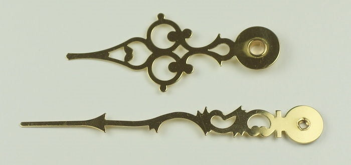 Clock hands serpentine Hermle colleted BRASS 103mm 72mm parts clockmakers repair