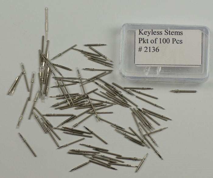 Keyless watch stems assorted mechanical swiss japanese & russian spares/repairs