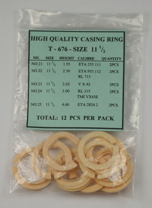 11.5 LIGNE case movement rings ETA 2824.2 255 955 assorted casing spares repairs