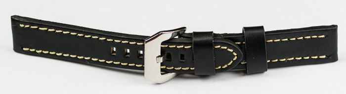 QUALITY THICK Genuine leather watch strap , brown black tan 18mm 20mm 22mm 24mm