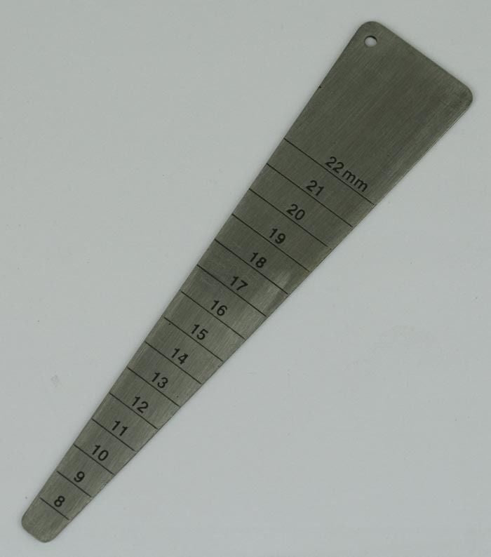 Watch spring bar gauge tool 8-22mm watchmakers size strap measuring sizing size