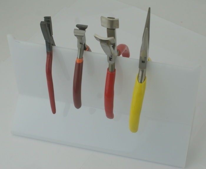 JEWELLERS Hard Plastic Plier rack watchmakers tools storage stand watchmakers