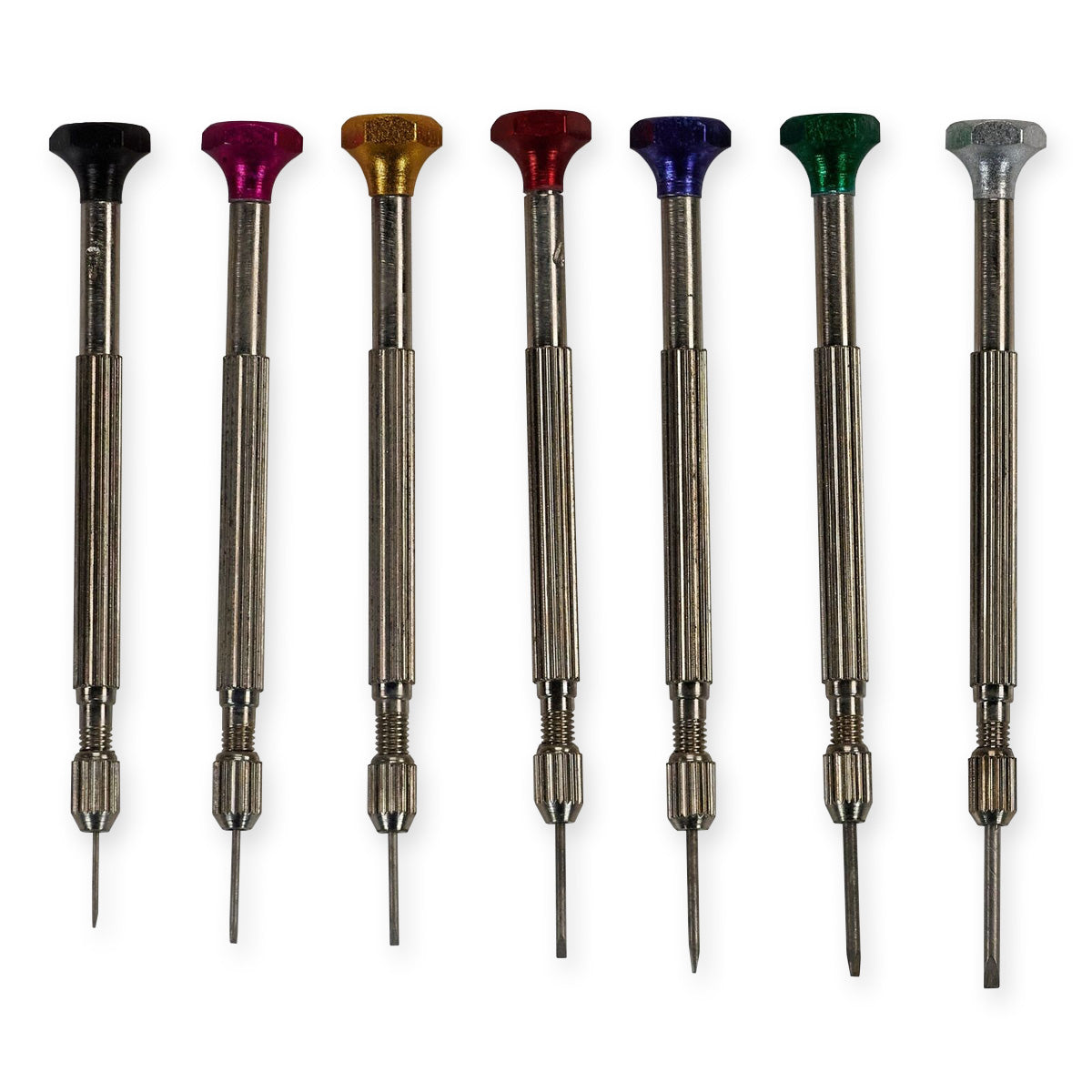 7x Watchmakers Jewellers Watch Repair Screwdrivers With Reversible Blades Tools