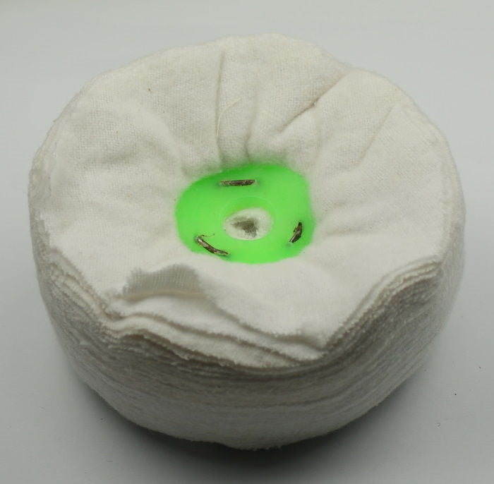 Polishing buff mop 4" 40 folds double flannel buffing cleaning polish metals