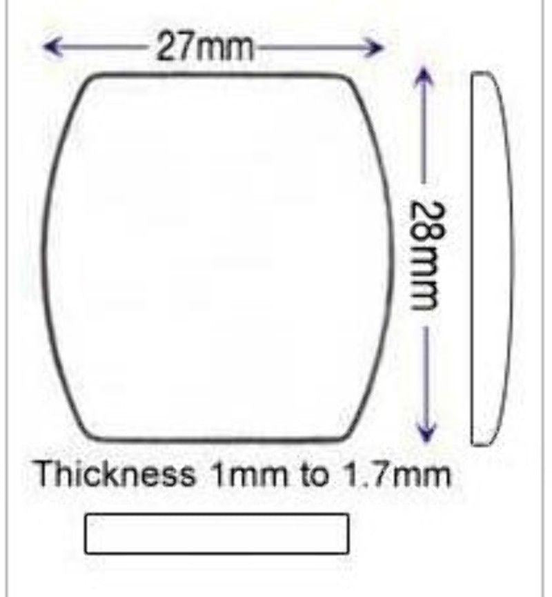 Generic watch crystals for Cartier watches mineral glass crystal popular models