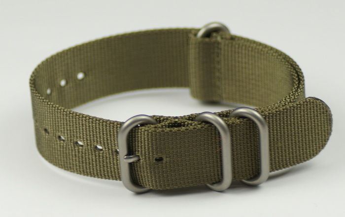 HEAVY DUTY VERSION Military Watch Strap Satin Mens Nylon Divers Army