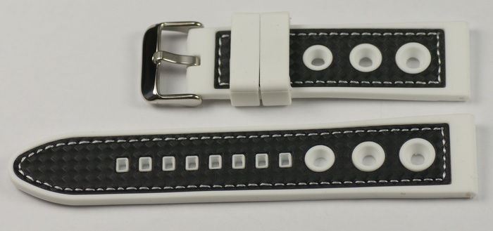 Quality rubber rally grand prix racing strap heavy duty mens sports watch straps