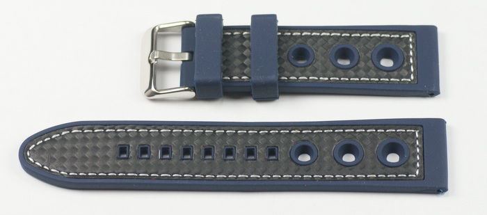 Quality rubber rally grand prix racing strap heavy duty mens sports watch straps