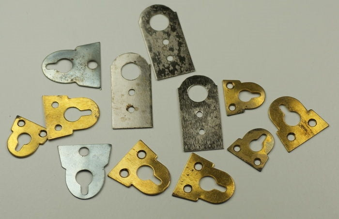 Clock Hangers metal hooks wall fixing bracket screws hanging clocks brass steel