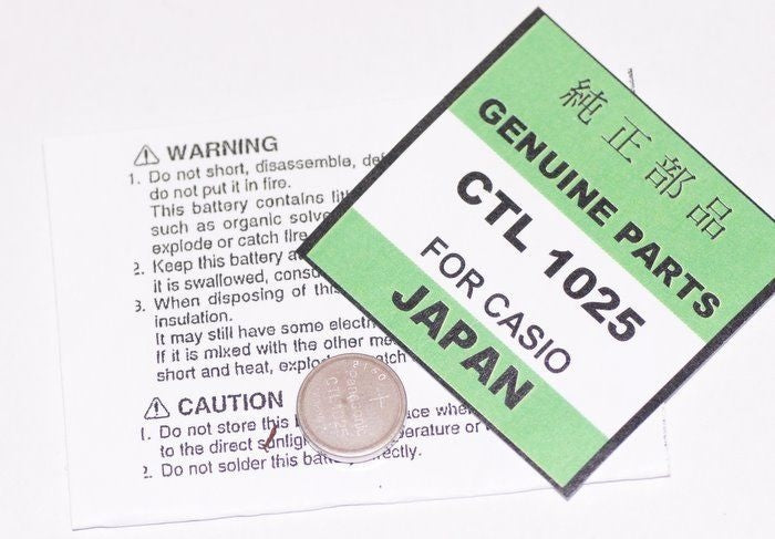 Casio genuine watch Capacitor CTL 1025 rechargeable battery new stock batteries